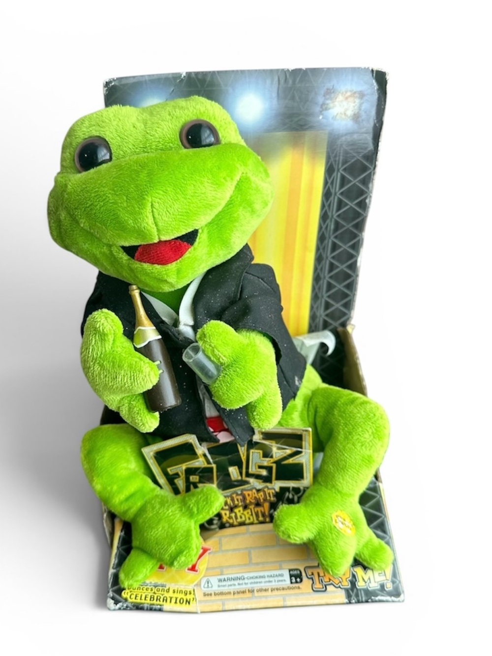 vintage gemmy industries dancing and singing frogz collection plush